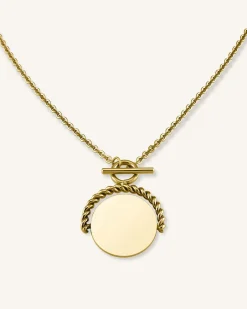 Twisting Coin Necklace