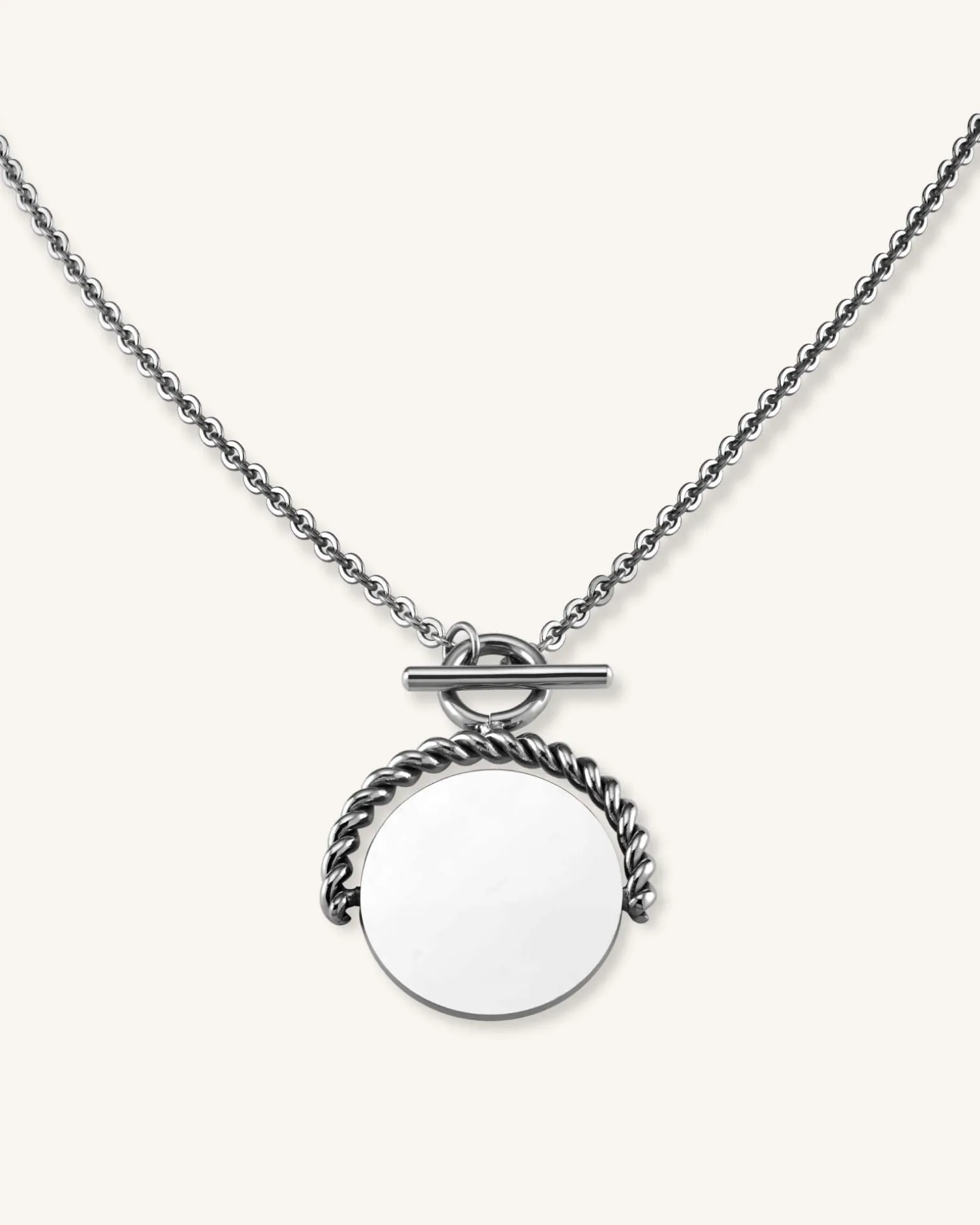 Twisting Coin Necklace