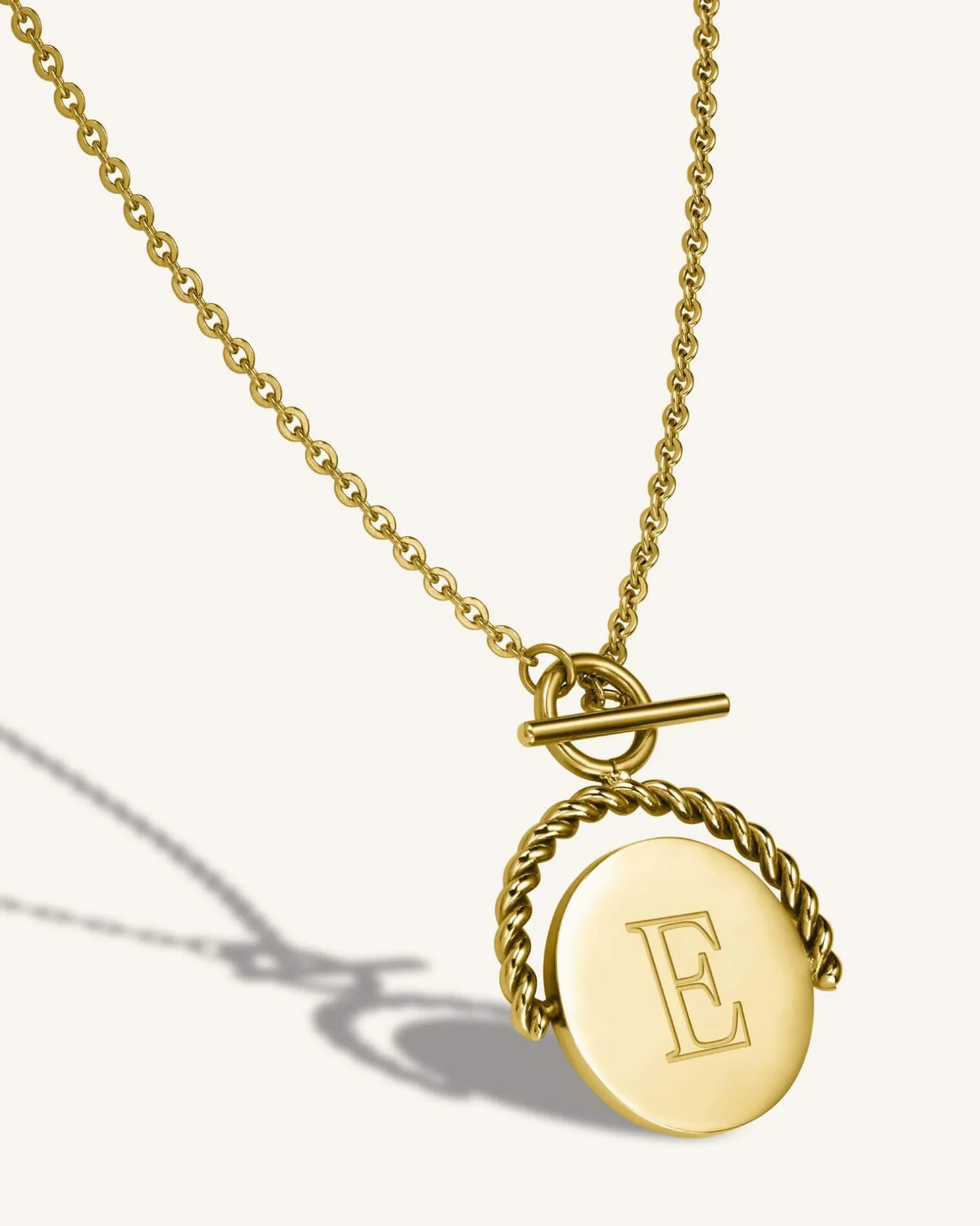 Twisting Coin Necklace