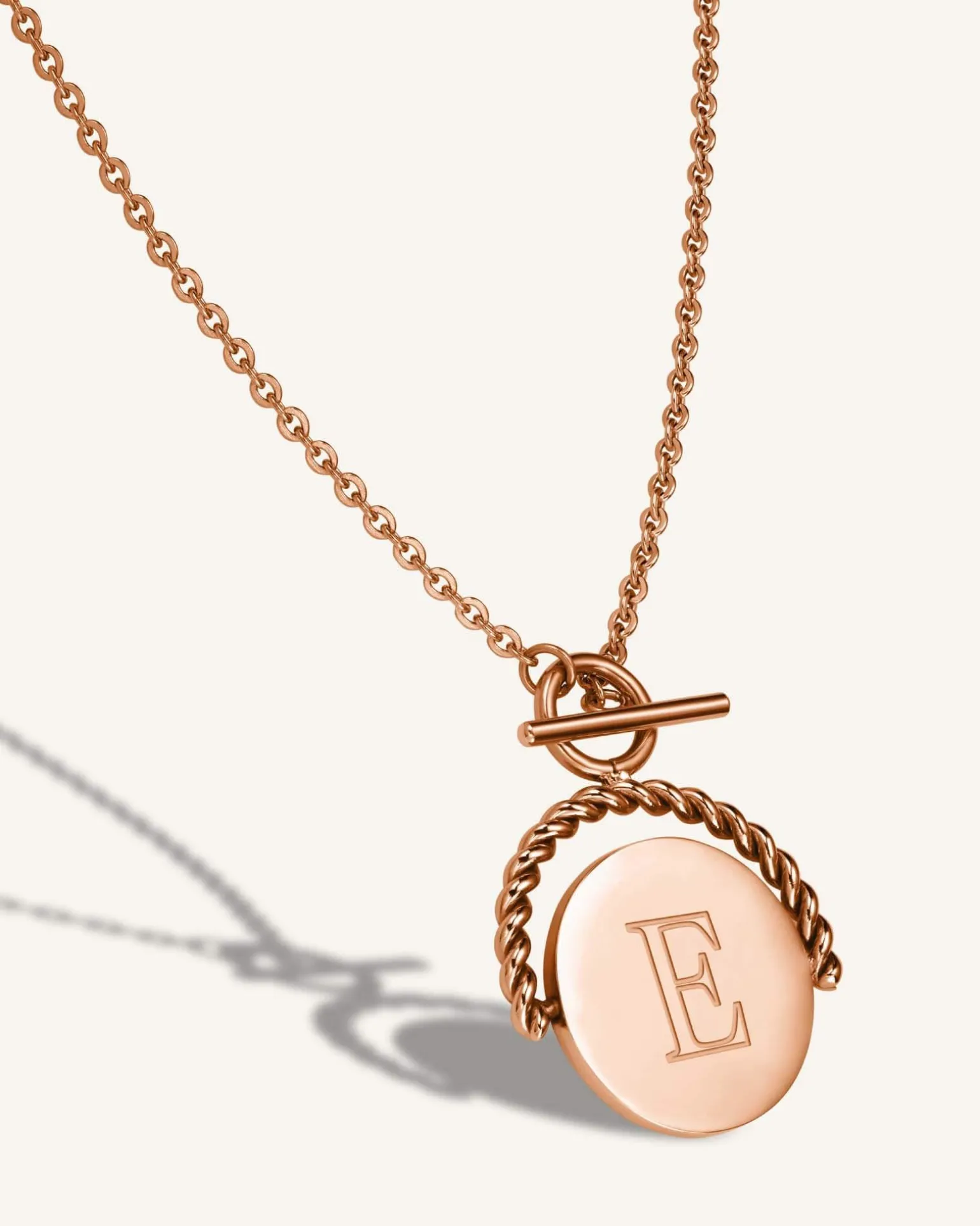 Twisting Coin Necklace