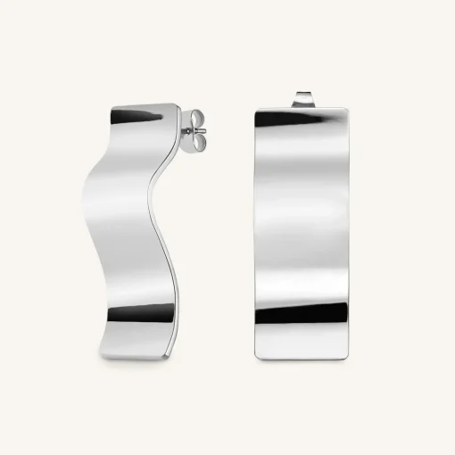 Wave Charm Earring